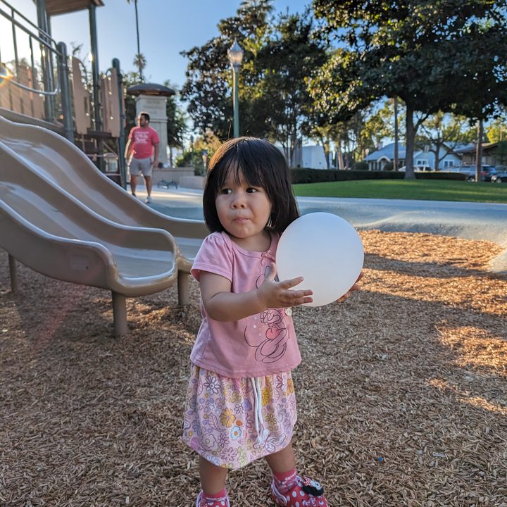 Toddler at park taken with Google Pixel 8 Pro main camera.