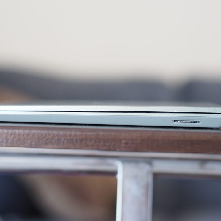 Microsoft Surface Laptop Go 3 right side view showing ports.