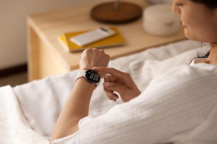 Promotional image from Google showing a person wearing the Google Pixel Watch 2.