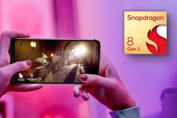 Qualcomm Snapdragon 8 Gen 3 powering mobile games.