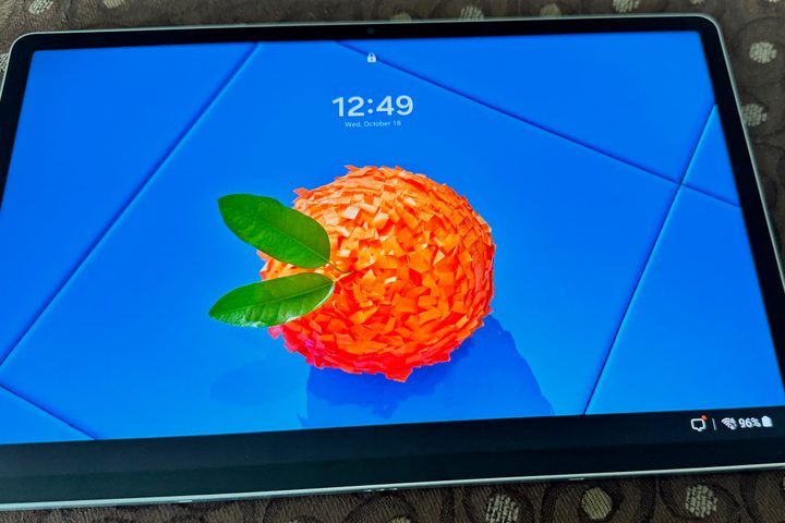 Showing off the colors on the Samsung Galaxy Tab S9 FE+.