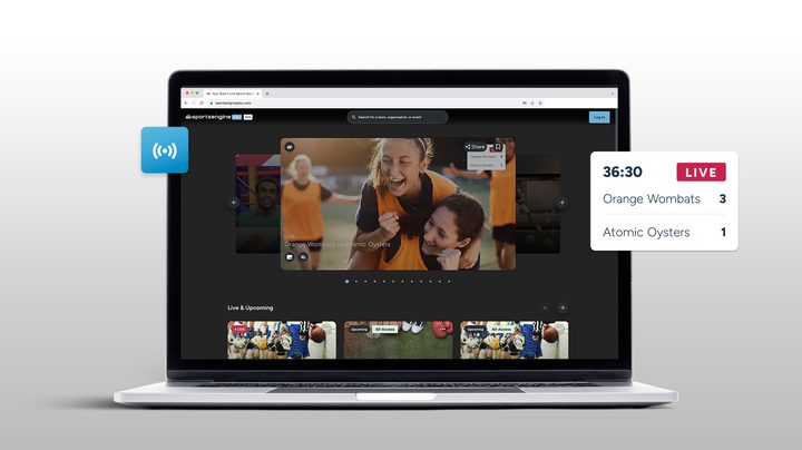 A promo image of SportsEngine Play.