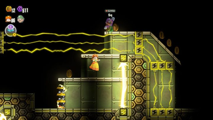 Daisy and Luigi jump on a level in Super Mario Bros. Wonder.