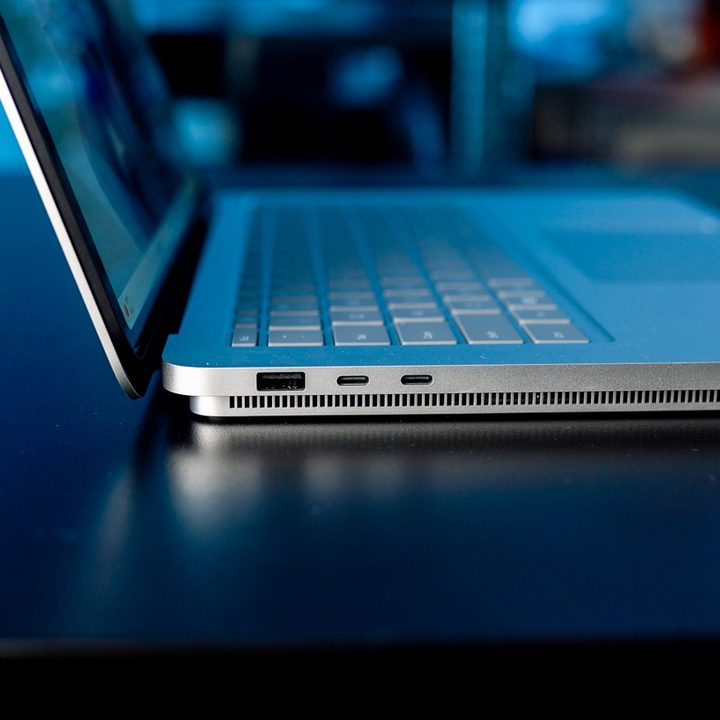 Ports on the Surface Laptop Studio 2.