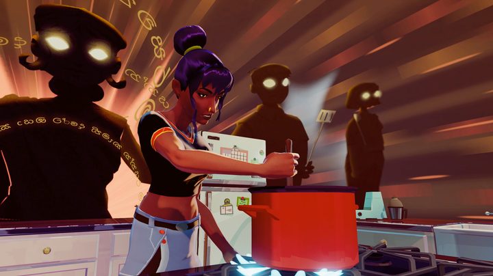 Jala stirs a pot in Thirsty Suitors.