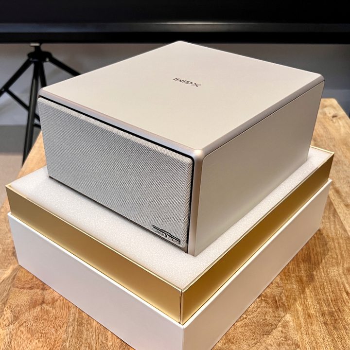 The Xgimi Horizon Ultra projector in it's box.