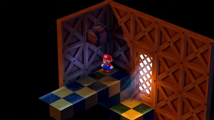 Mario in booster tower.