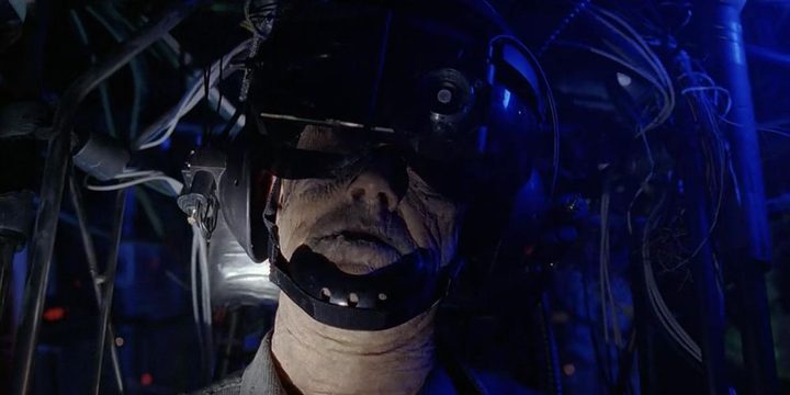 A dead man is hooked up to an AI simulator in the x-files episode Kill Switch