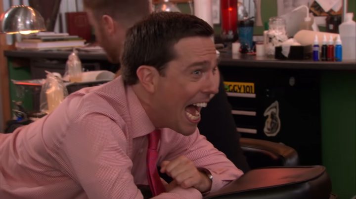 Andy screaming in "The Office."