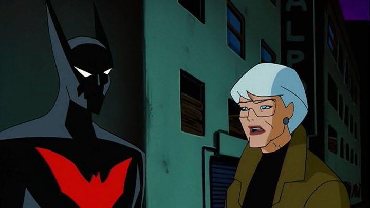 Batman and Commissioner Barbara Gordon in Batman Beyond.