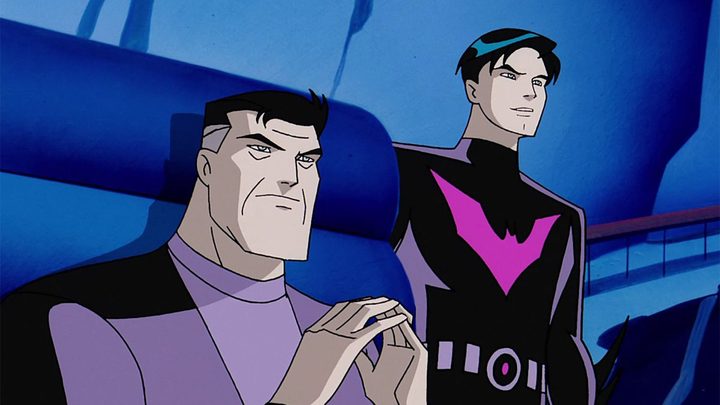 Bruce Wayne and Terry McGuiness in Batman Beyond.