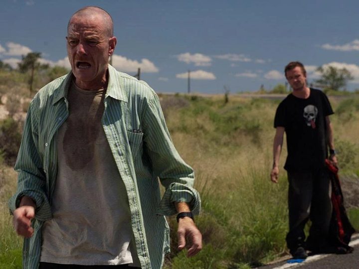 Walt and Jesse in Breaking Bad.