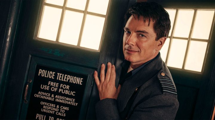 Jonathan Barrowman as Captain Jack Harkness.