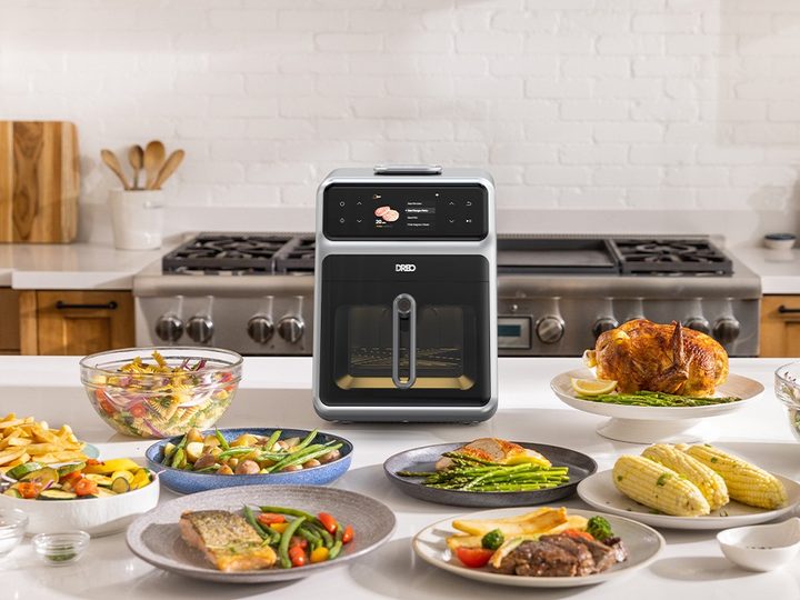Dreo ChefMaker on counter with food