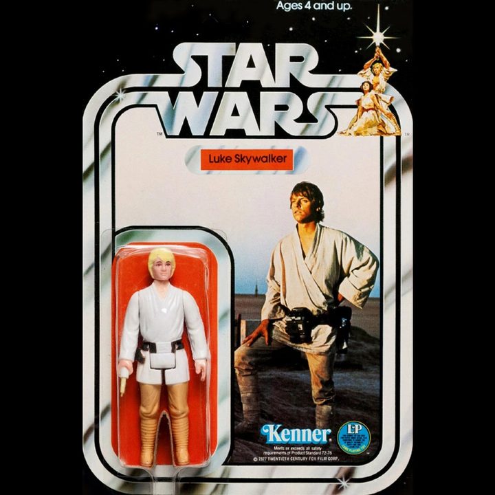 The original Kenner Luke Skywalker action figure.