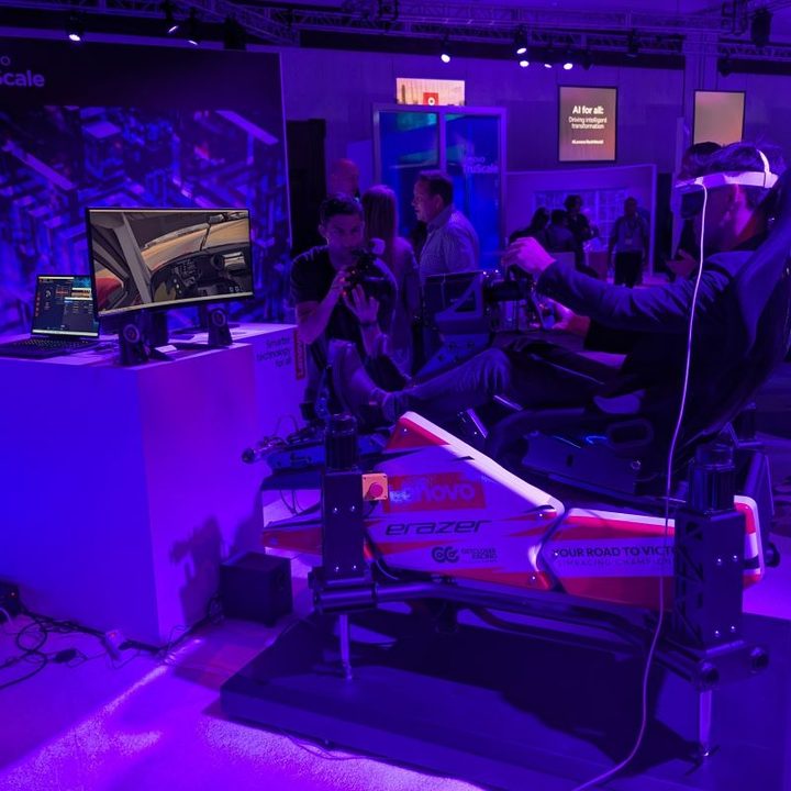 Lenovo XR gaming set up.