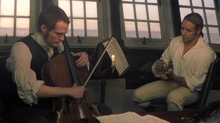 Paul Bettany and Russell Crowe in Master and Commander: The Far Side of the World.