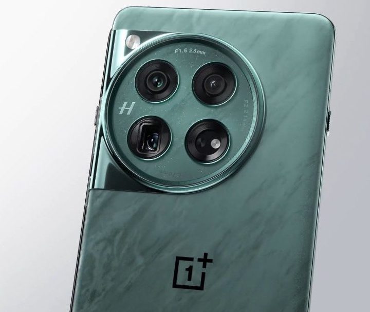 OnePlus 12 camera module in green.
