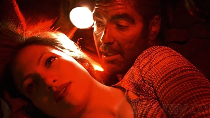 Jennifer Lopez and George Clooney in Out of Sight.