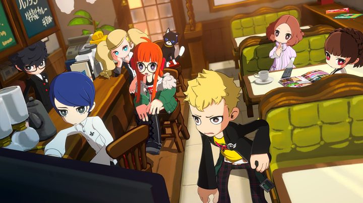 Phantom Thieves watching TV in LeBlanc