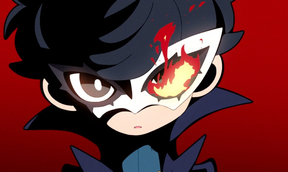 Joker with burning eye in Persona 5 Tactica