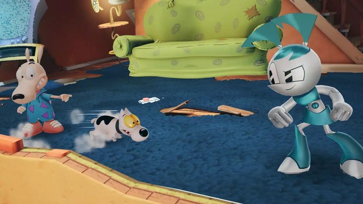 Rocko fights XJP in Nickelodeon All-Stars Brawl 2.