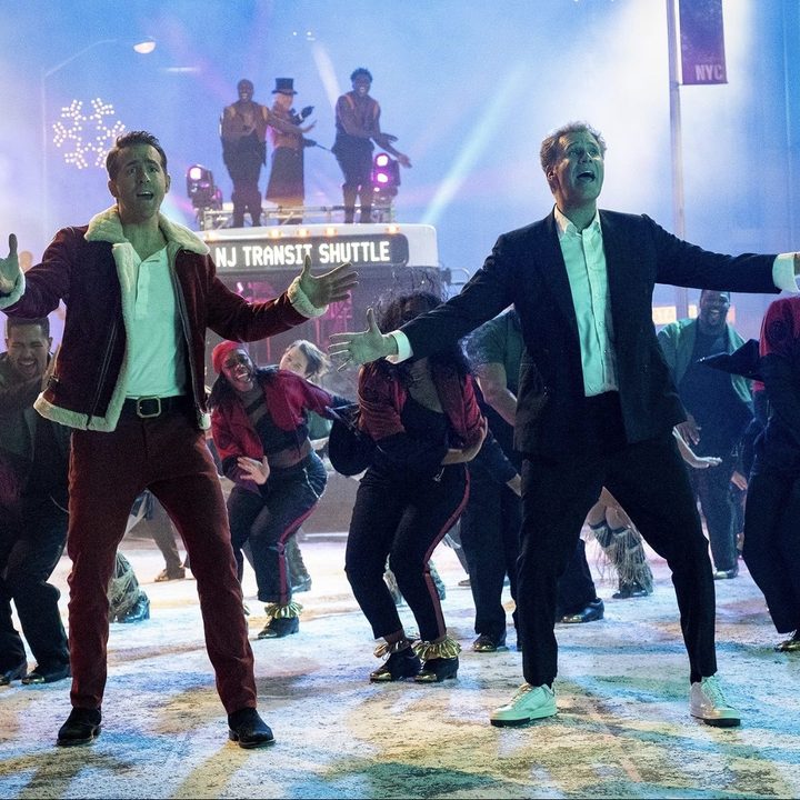 Ryan Reynolds and Will Ferrell sing and dance in Spirited.