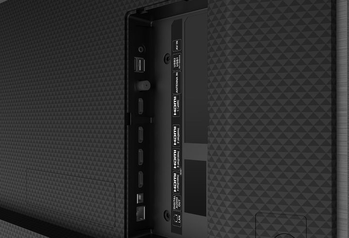 Sharp Roku TV OLED 4K UHD back panel.