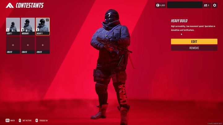 A heavy soldier in The Finals.