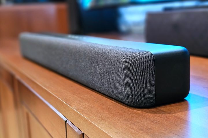 Amazon Fire TV Soundbar right side view.
