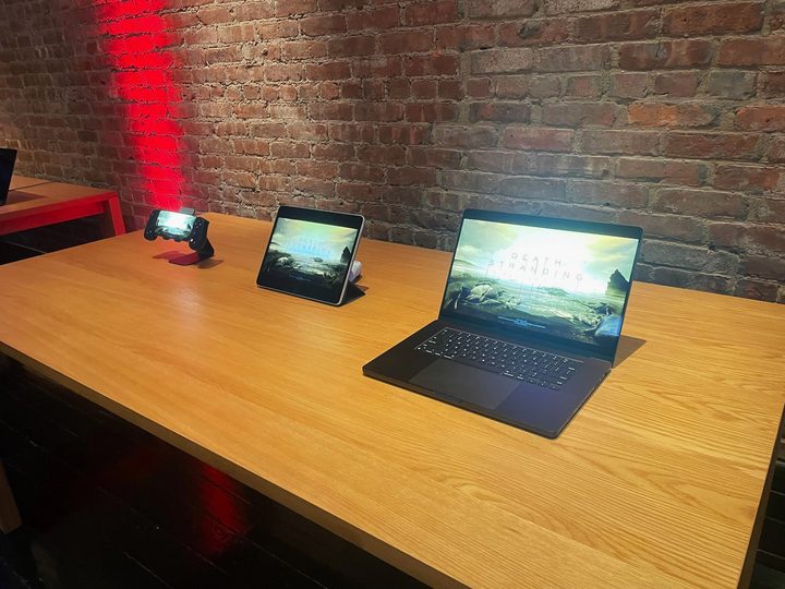 Death Strading appears on multiple Apple devices.