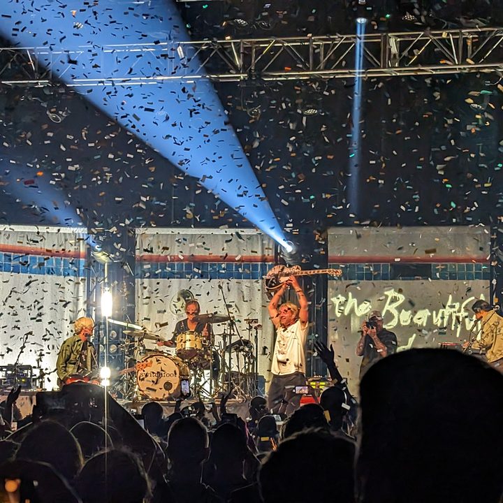 A photo of a Switchfoot concert, taken with the Google Pixel 8 Pro.