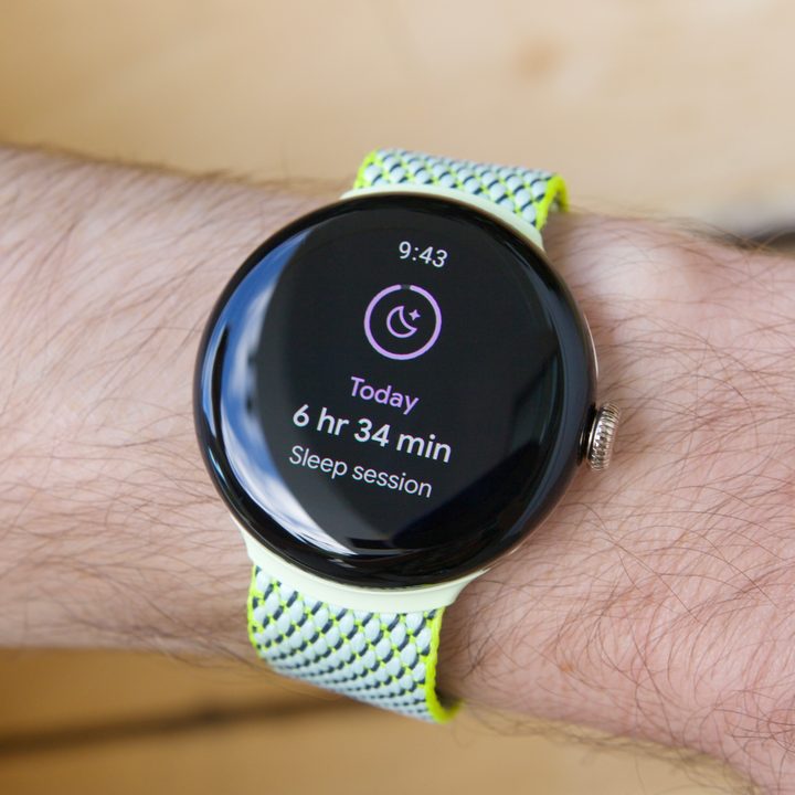 Sleep tracking data on the Google Pixel Watch 2.