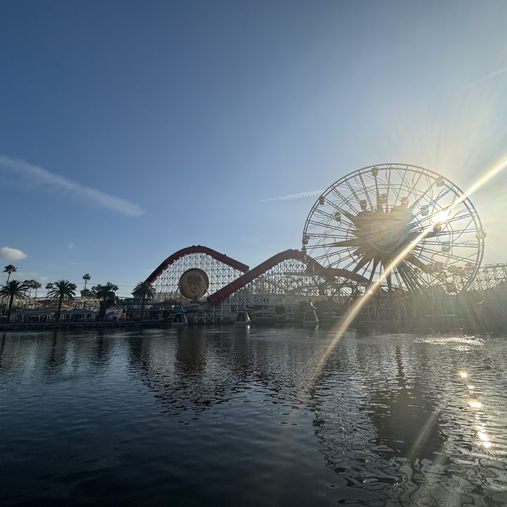 Pixar Pier at Disney California Adventure taken with iPhone 15.