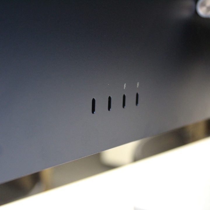 The four ports on the back of the iMac.