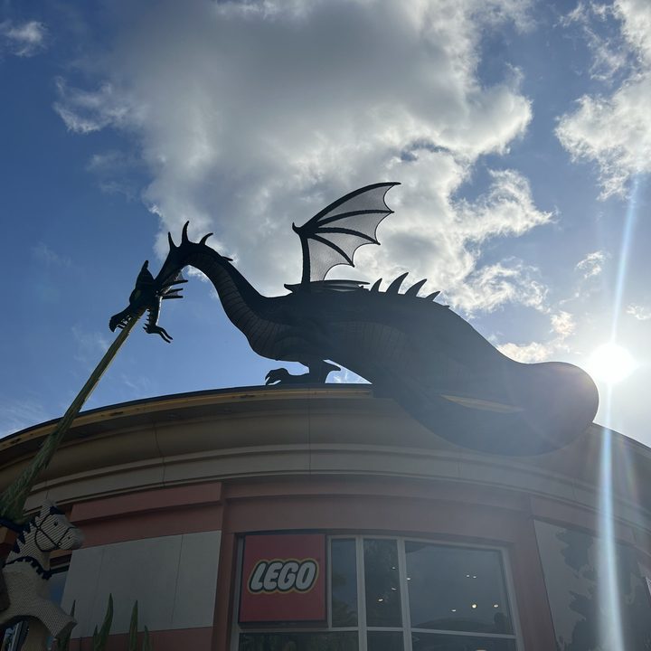Lego Maleficent Dragon taken with iPhone 14.