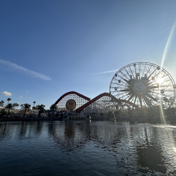 Pixar Pier at Disney California Adventure taken with iPhone 14.