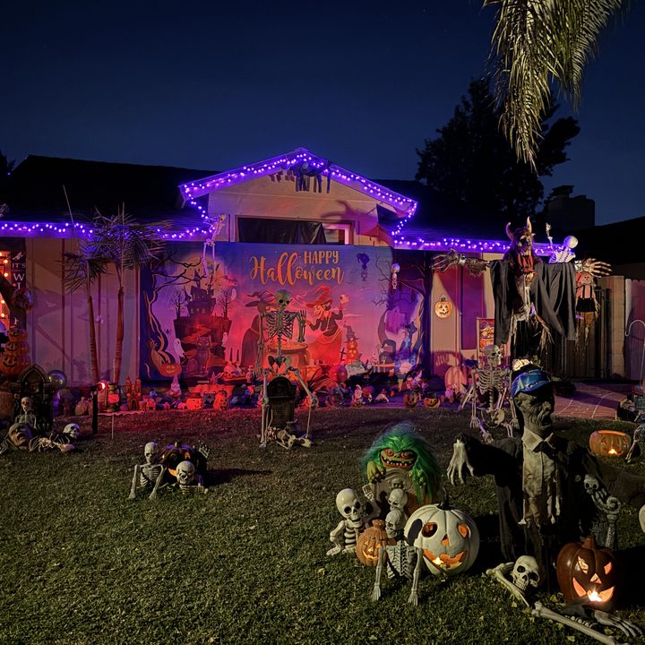 Halloween decorations taken with iPhone 15.