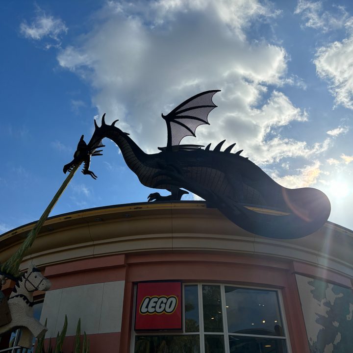 Lego Maleficent Dragon taken with iPhone 15.