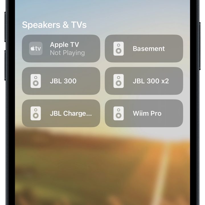 JBL Authentics 300 speakers in Apple Home app.