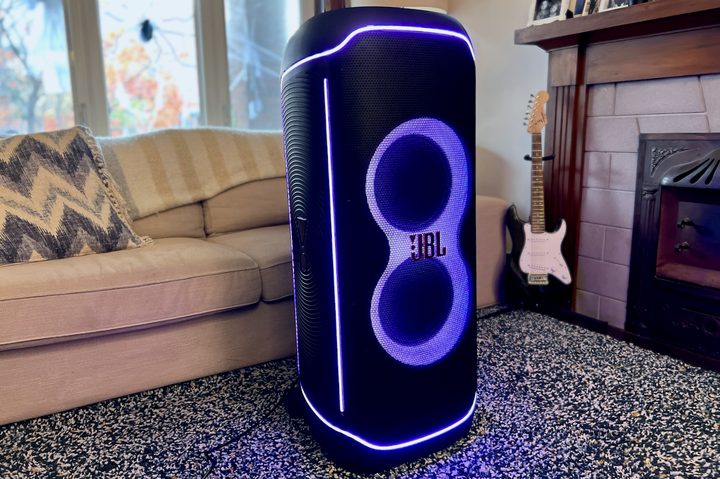 The JBL PartyBox Ultimate in a living room.