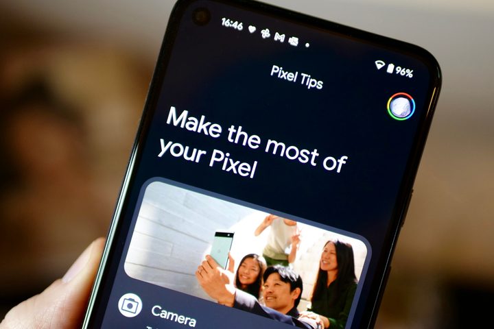 The "Make the most out of your Pixel" page on the Pixel 5.
