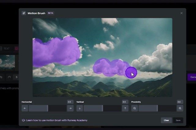 Runway Motion Brush preview.