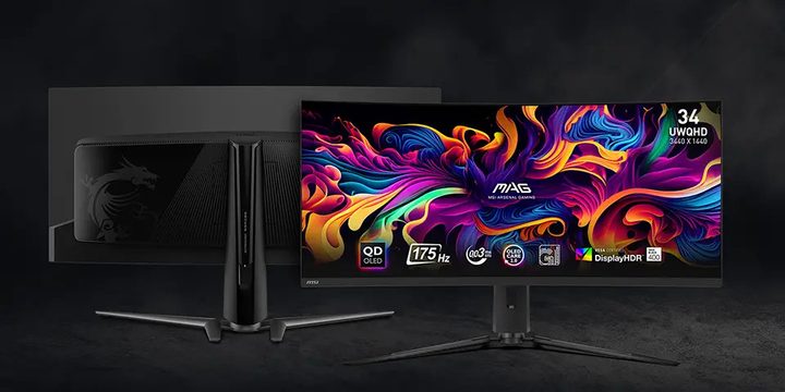A 34-inch QD-OLED gaming monitor from MSI.