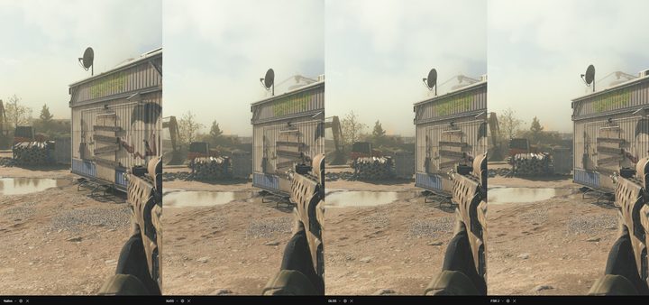 Upscaling options on Modern Warfare 3 on PC.