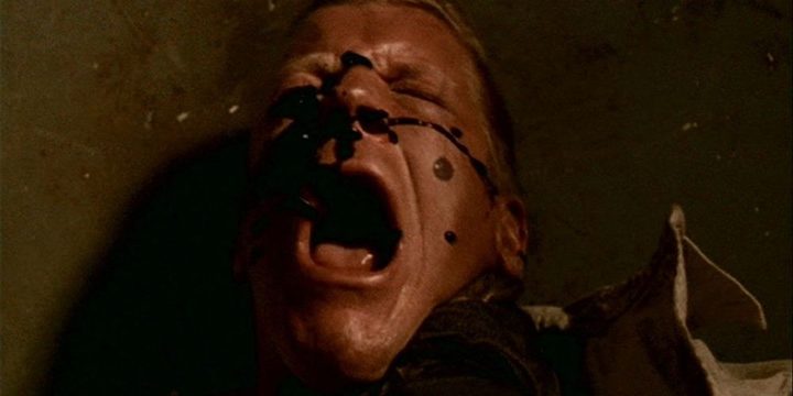 oil seeps from a man in the x-files episode Vienen