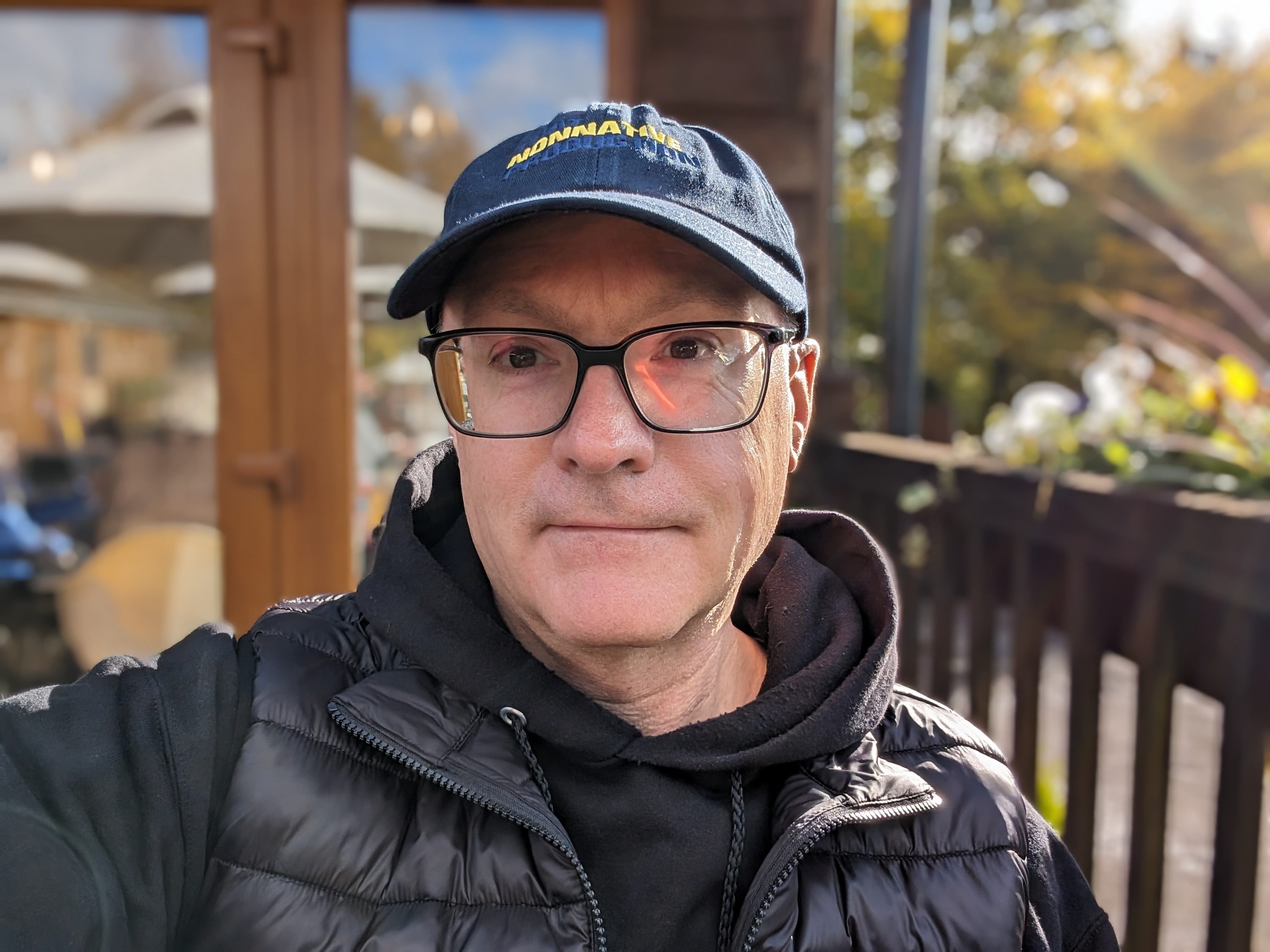 A selfie taken with the Google Pixel 8.