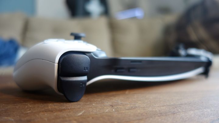 A side view of the PlayStation Portal.