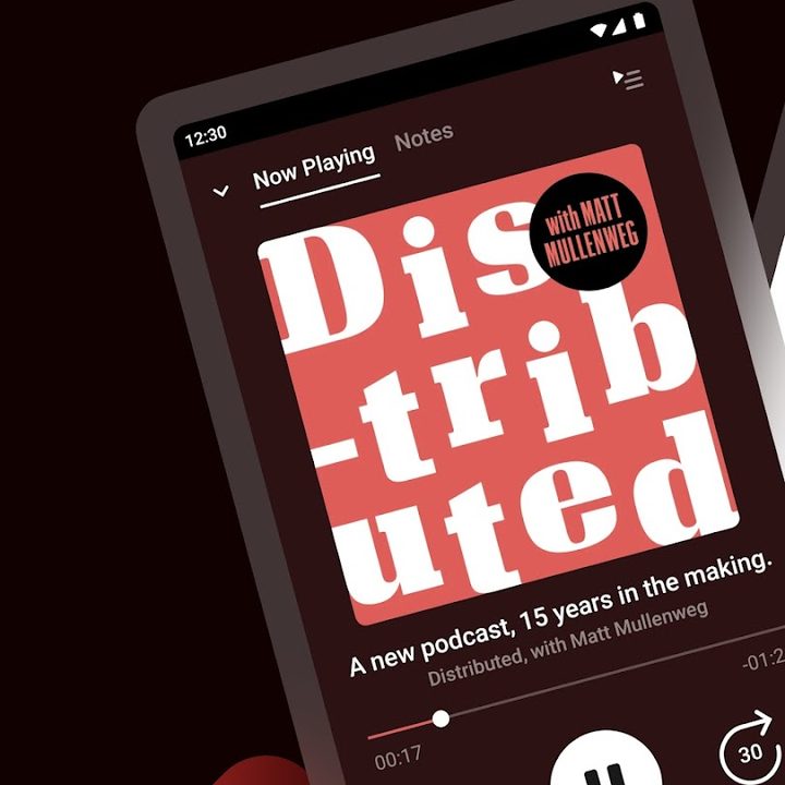 The Pocket Casts player.
