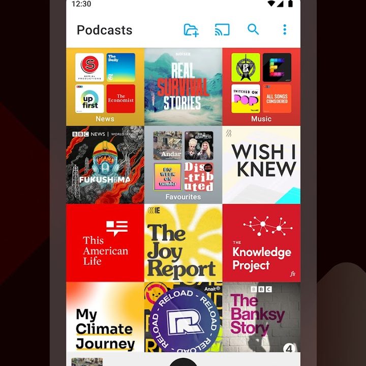 Viewing all your podcasts.